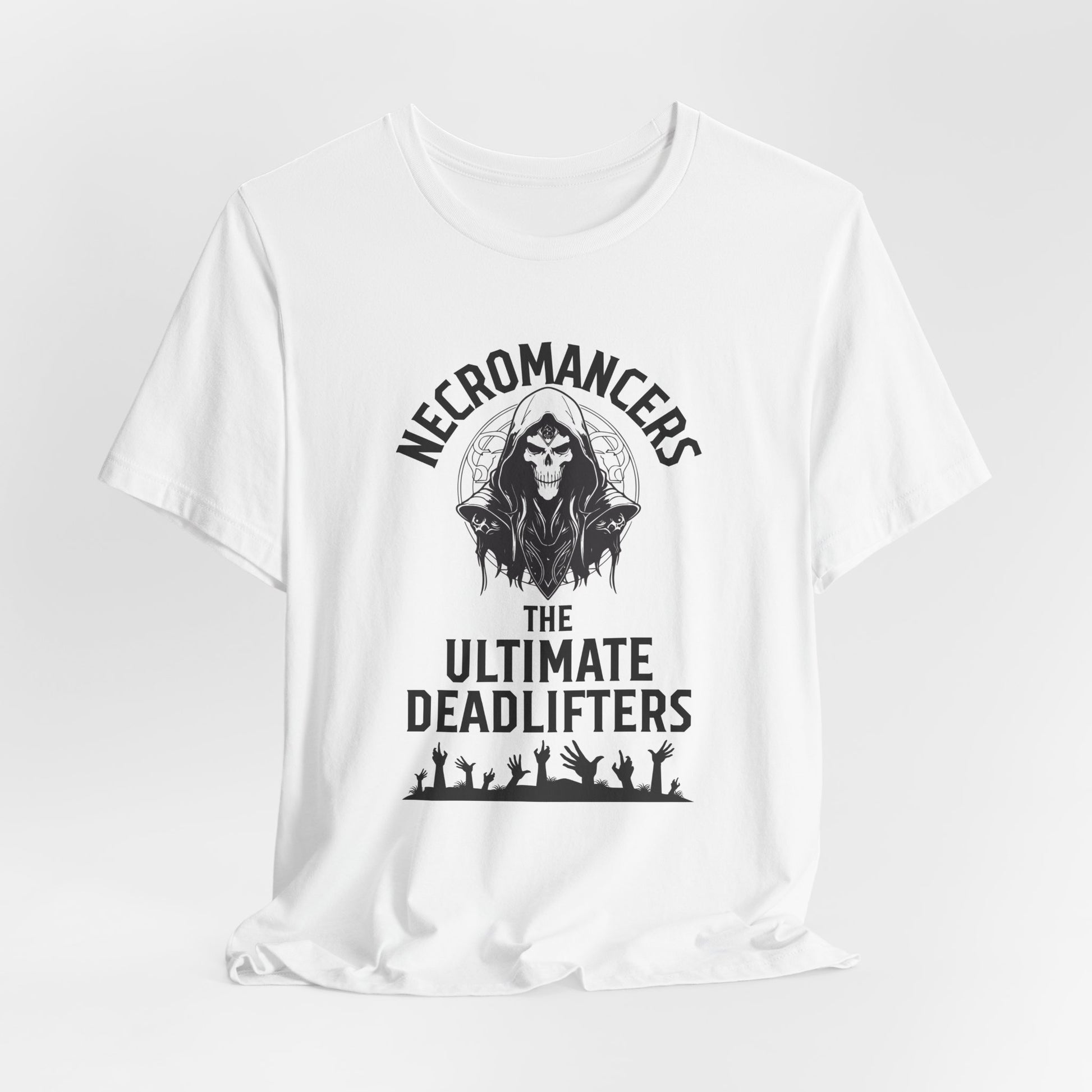 Necromancers the Ultimate Deadlifters Unisex RPG Graphic Tee - Turn The Key Games