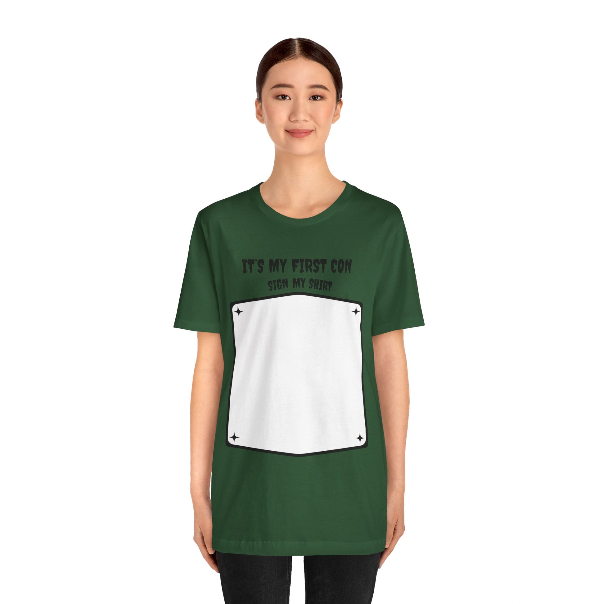 Unique Con Sign My Shirt Unisex Graphic Tee - A unique keepsake to remember who you meet at CONs?