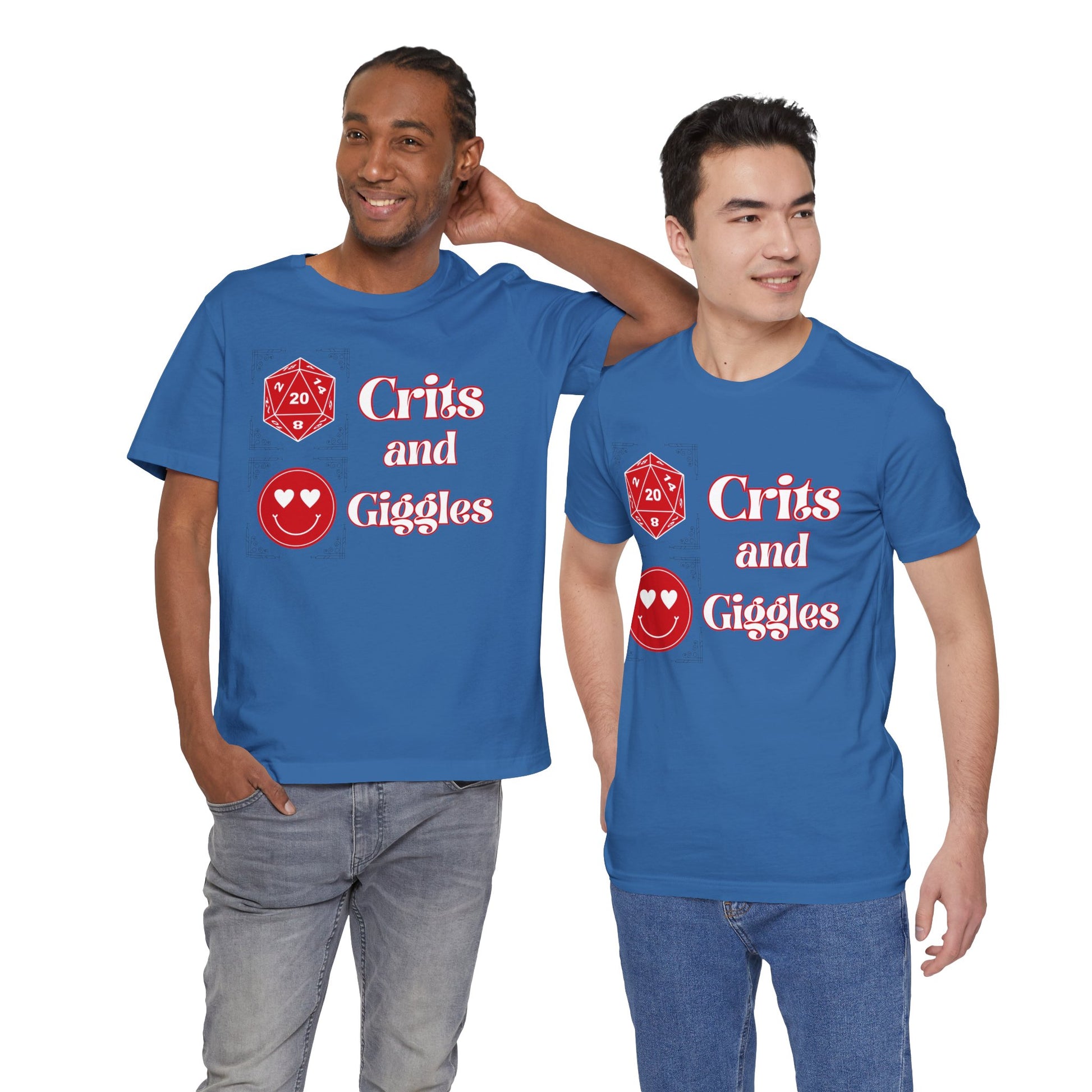 Crits and Giggles Unisex Graphic Tee - Turn The Key Games - It's All About the Crits and Giggles