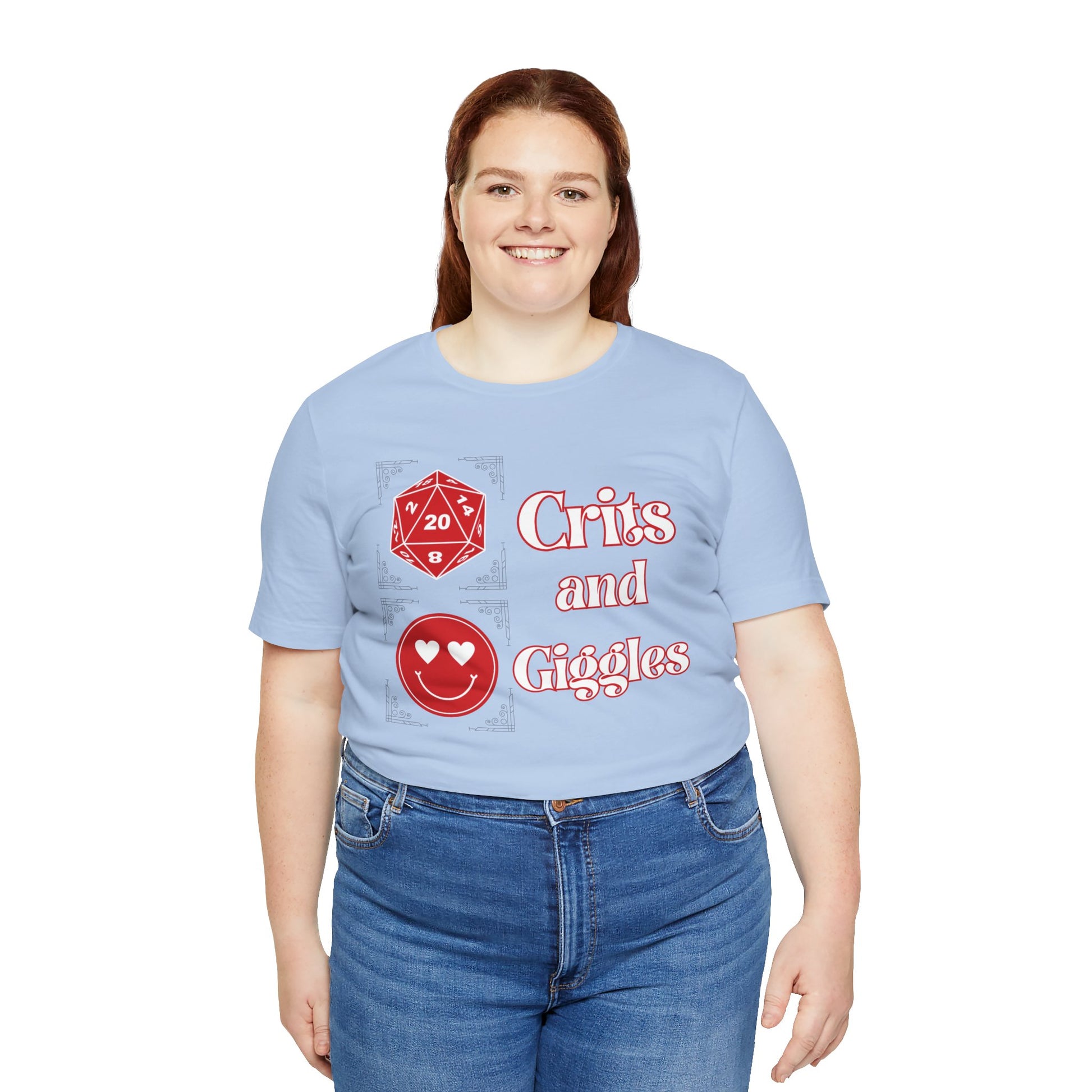 Crits and Giggles Unisex Graphic Tee - Turn The Key Games - It's All About the Crits and Giggles