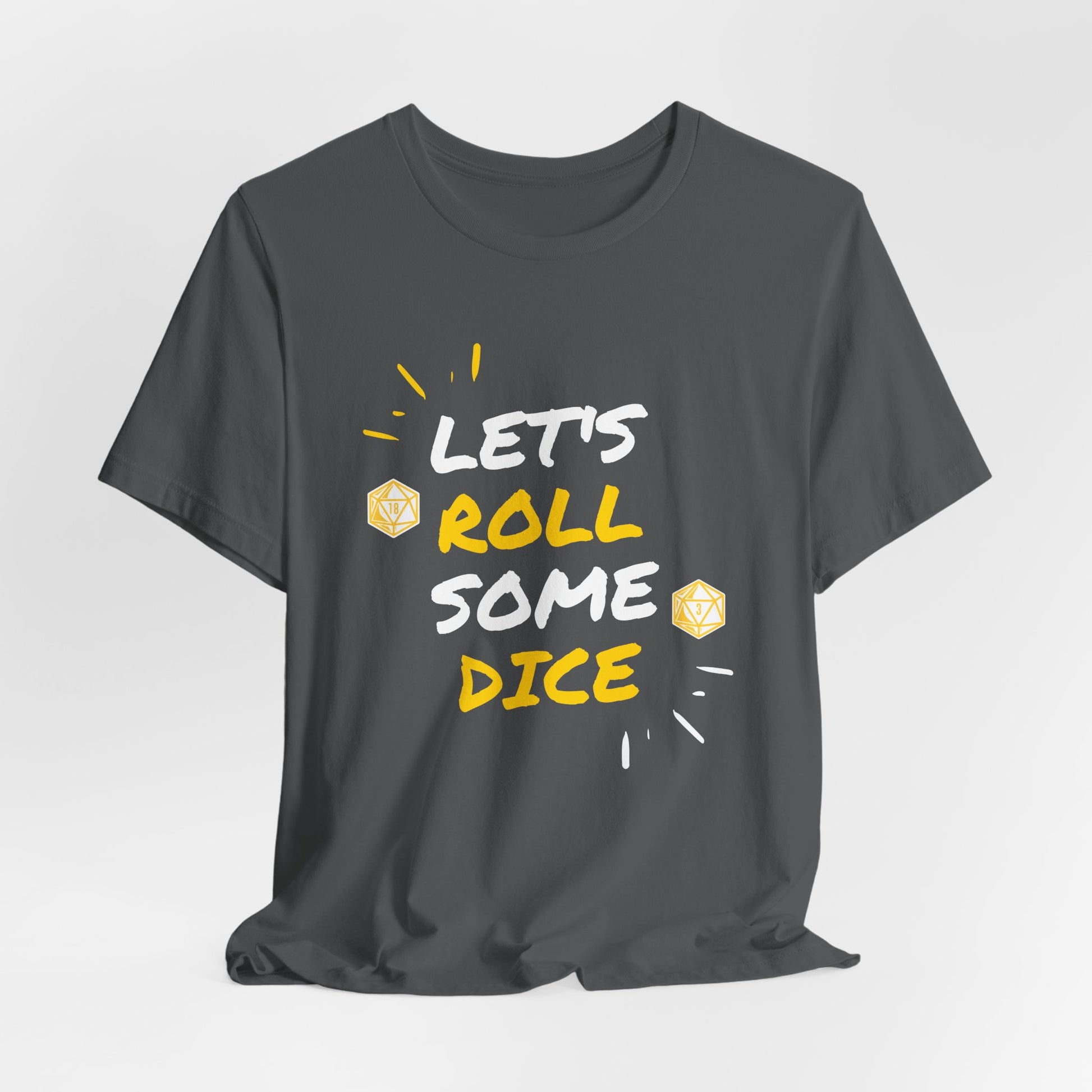 Let's Roll Some Dice Unisex TTRPG Graphic Tee - Turn The Key Games