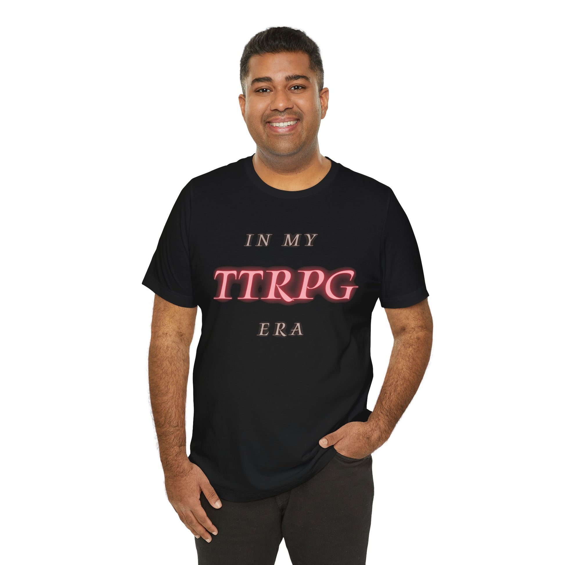 In My TTRPG Era Unisex Jersey Graphic Tee - Vibes for TTRPG Gamers