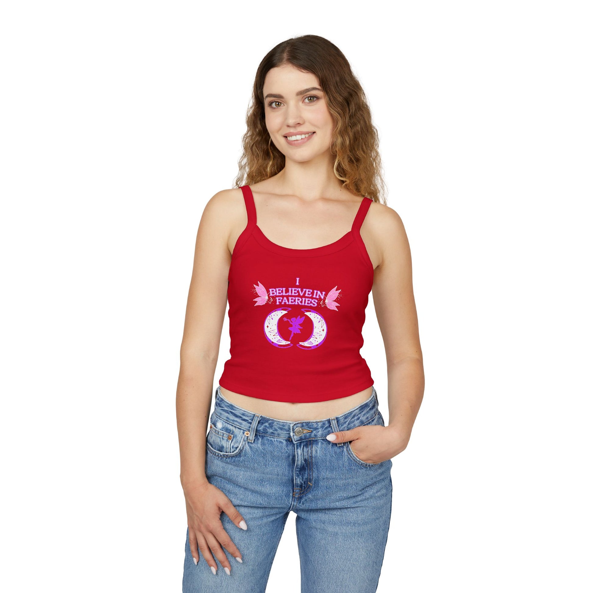 I Believe in Faeries Spaghetti Strap Tank Top