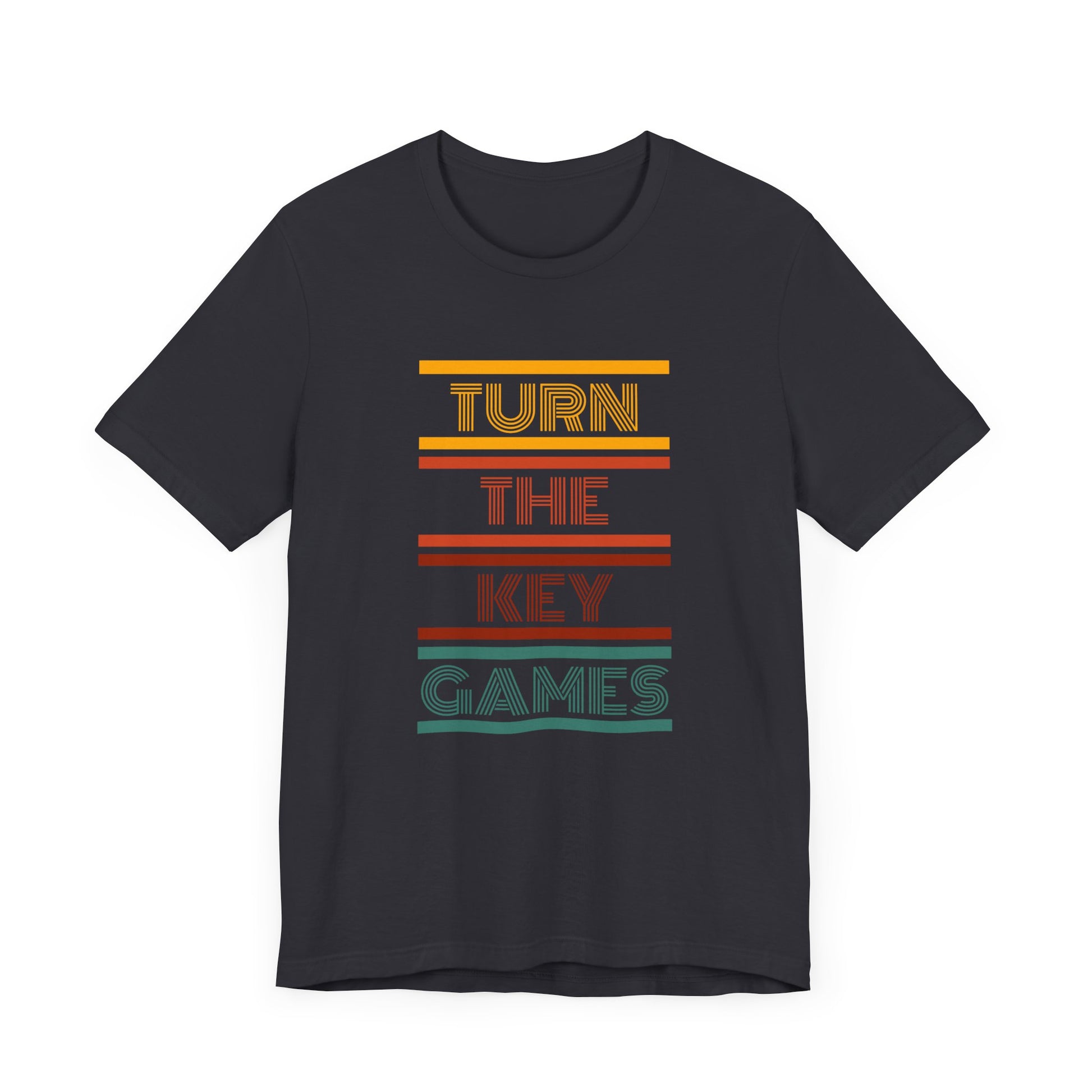 Turn The Key Games Retro Design Unisex Graphic Tee