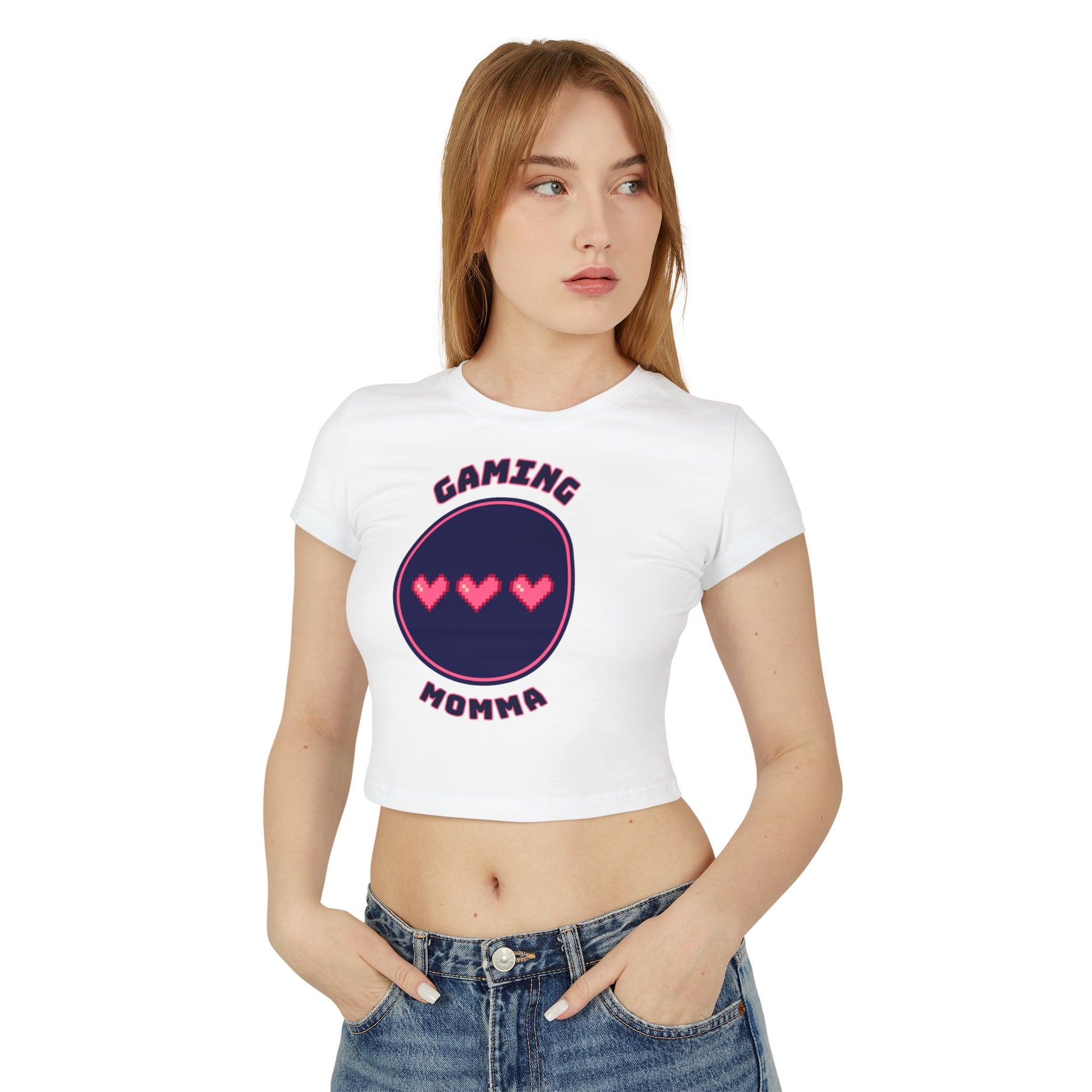 Gaming Momma Baby Tee Cute Gamer Top for Gaming Moms