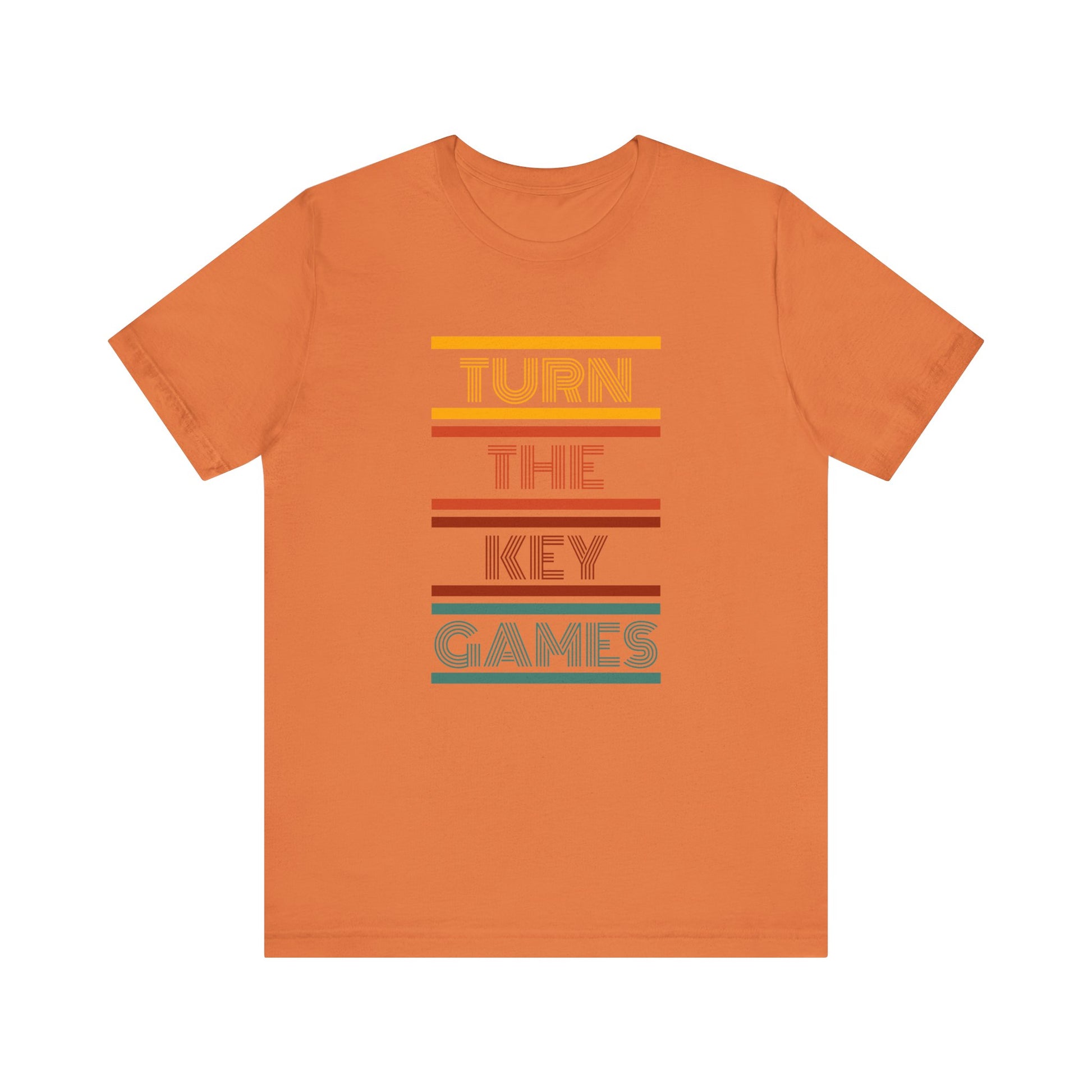 Turn The Key Games Retro Design Unisex Graphic Tee