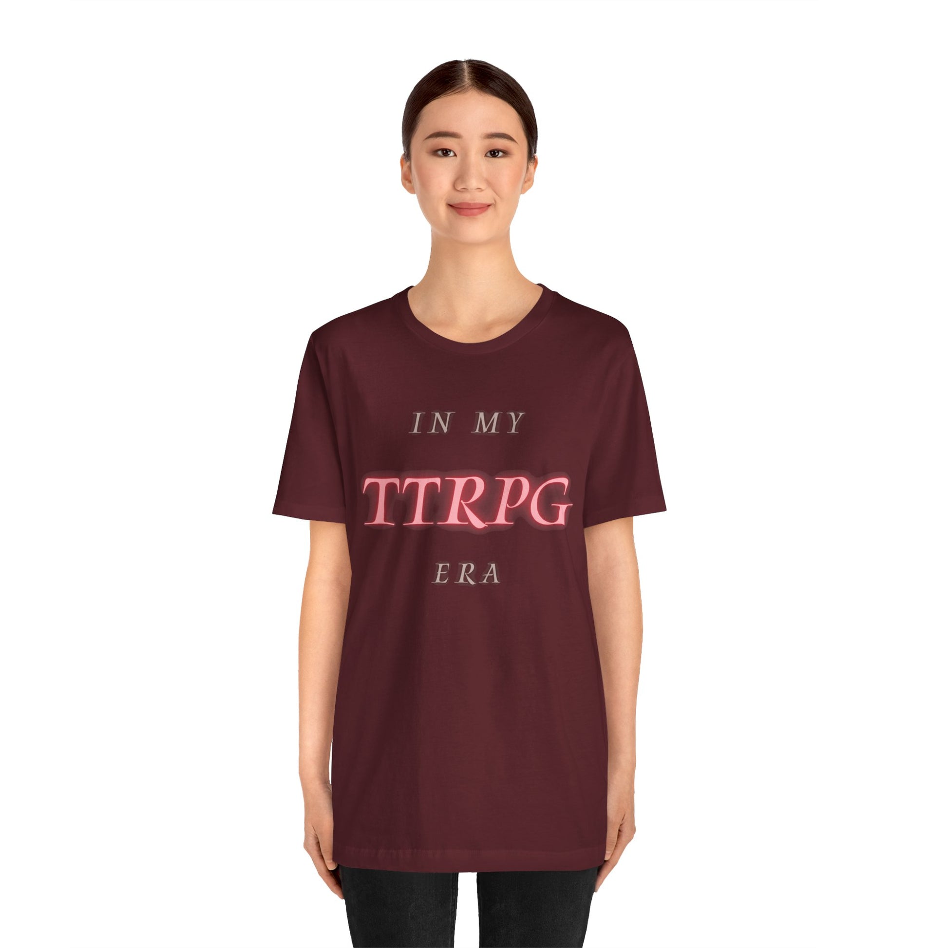 In My TTRPG Era Unisex Jersey Graphic Tee - Vibes for TTRPG Gamers
