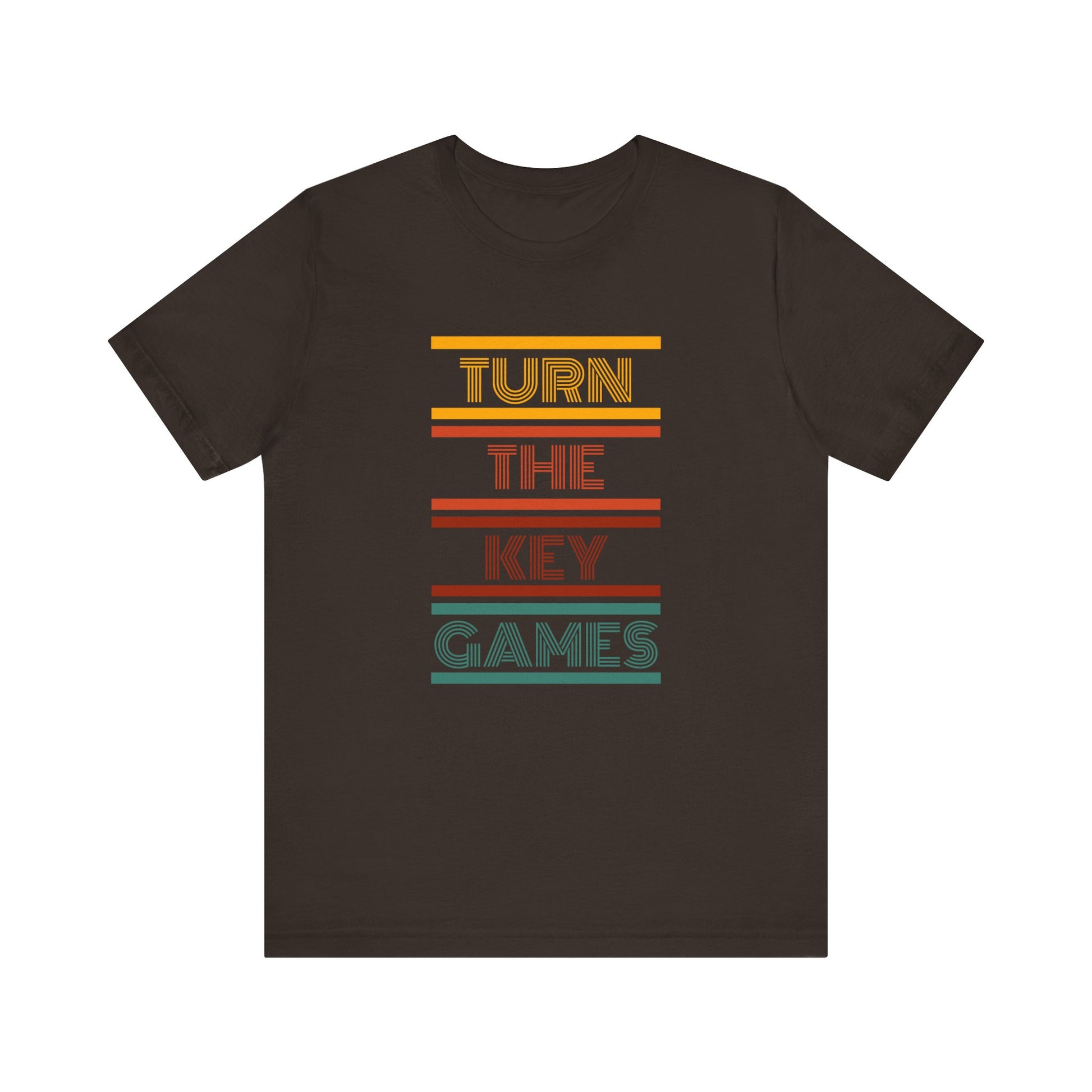 Turn The Key Games Retro Design Unisex Graphic Tee