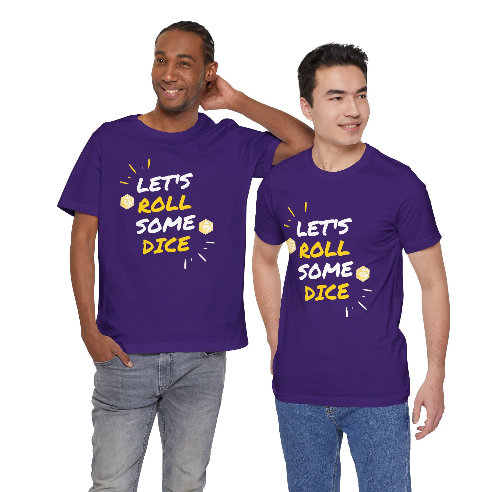 Let's Roll Some Dice Unisex TTRPG Graphic Tee - Turn The Key Games